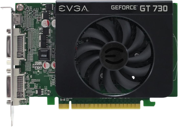 EVGA NVIDIA GeForce GT 730 1GB DDR3 128-Bit Dual DVI HDMI Graphics Card (USED)