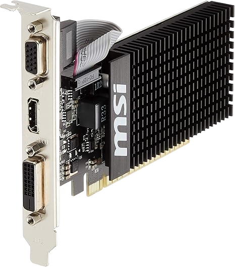 MSI NVIDIA GeForce GT 710 1GB GDDR3 64-Bit Low Profile Graphics Card