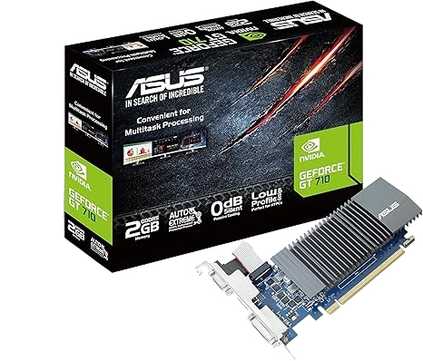 ASUS NVIDIA Geforce GT 710 2GB GDDR5 64-Bit Supports DirectX 12 Graphic Card