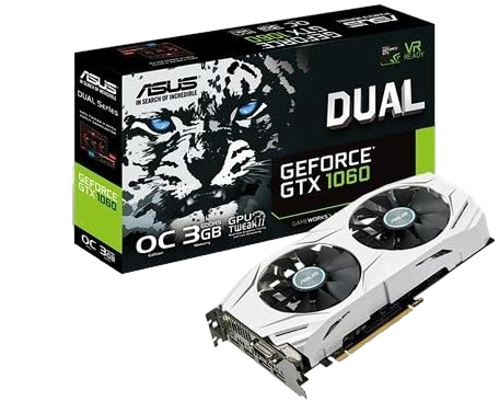 ASUS NVIDIA GeForce GTX 1060 3GB GDDR5 128-Bit PCI-Express x16 Graphics Card (Renewed)