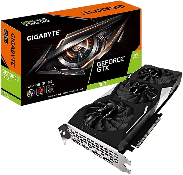 GIGABYTE GeForce GTX 1660 Gaming OC 6GB GDDR5 192-Bit 3X Windforce Fan Graphics Card (USED)