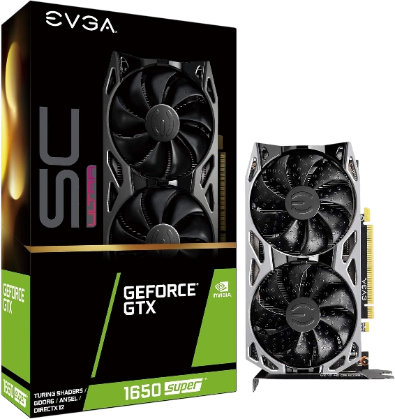 EVGA NVIDIA GeForce GTX 1650 Super SC Ultra Gaming 4GB GDDR6 128-Bit Graphic Card