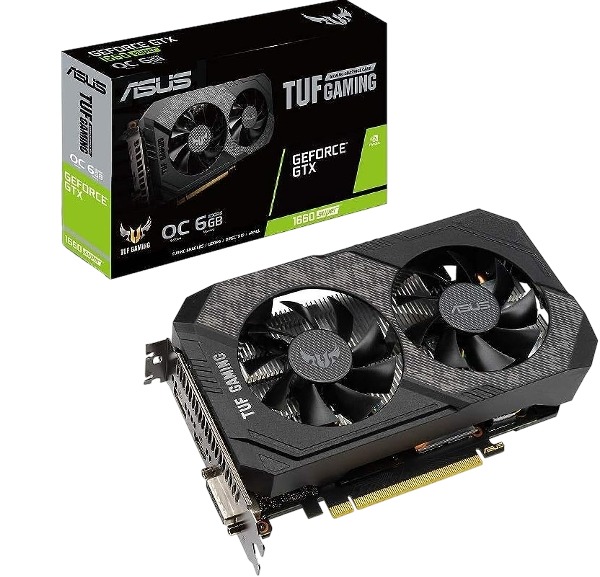 ASUS TUF Gaming GeForce GTX 1660 Super 6GB GDDR6 128-Bit HDMI DP DVI Graphic Card (Renewed)