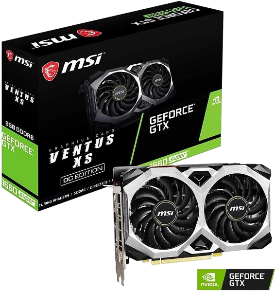 MSI GeForce GTX 1660 Super 6GB GDDR6 192-bit HDMI/DP HDCP DX 12 Graphic Card (Renewed)