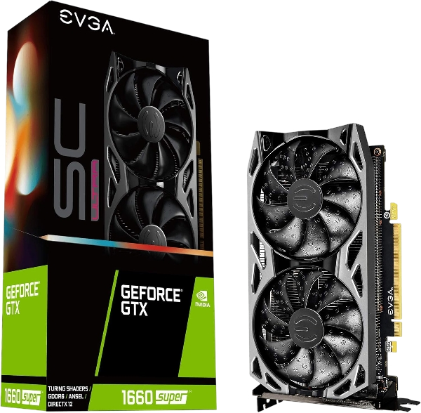 EVGA NVIDIA GeForce GTX 1660 Super Sc Ultra Gaming 6GB GDDR6 192-Bit Graphic Card (Renewed)