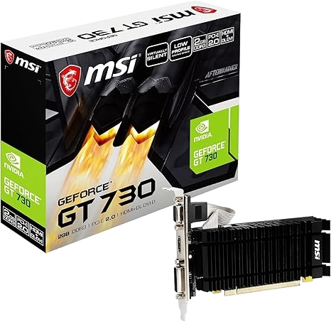 MSI Gaming NVIDIA GeForce GT 730 2GB DDR3 64-Bit Dual-Link Low Profile Graphics Card