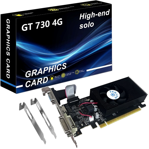 NVIDIA GeForce GT 730 4GB GDDR3 128-Bit PCIe x16 HDMI/VGA/DVI DirectX 11 Graphics Card