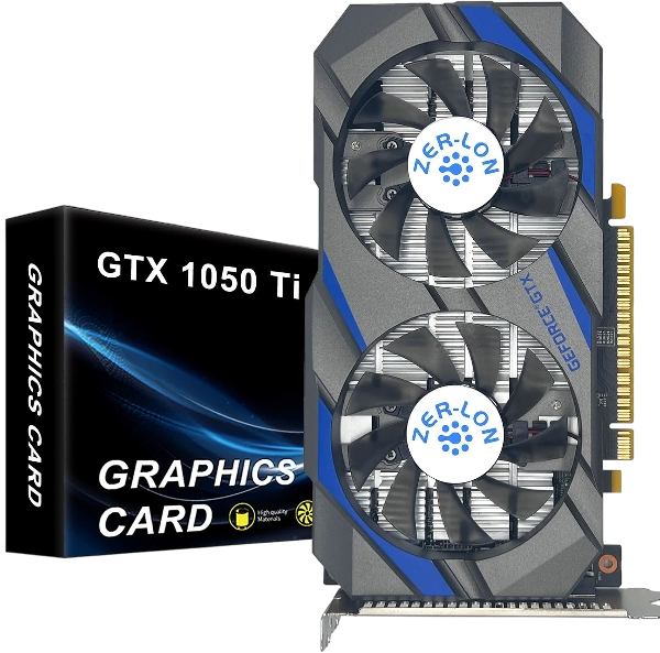 NVIDIA GeForce GTX 1050Ti 4GB GDDR5 128-Bit DP HDMI DVI-Output PCI Express 3.0 Graphic Card