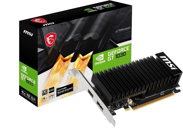 MSI NVIDIA GeForce GT 1030 4GB GDDR5 Memory 128-Bit Graphic Card