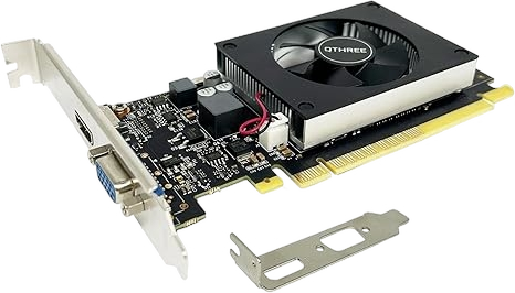 QTHREE NVIDIA GeForce GT 710 2GB DRR3 64-bit Low Profile Graphic Card