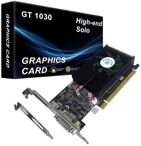 NVIDIA GeForce GT 1030 4GB GDDR4 64-Bit HDMI/DVI DirectX 12 Low Profile Graphics Card