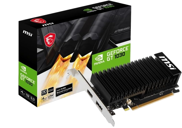 MSI Gaming NVIDIA GeForce GT 1030 4GB DDR4 64-Bit DP/HDMI Graphic Card