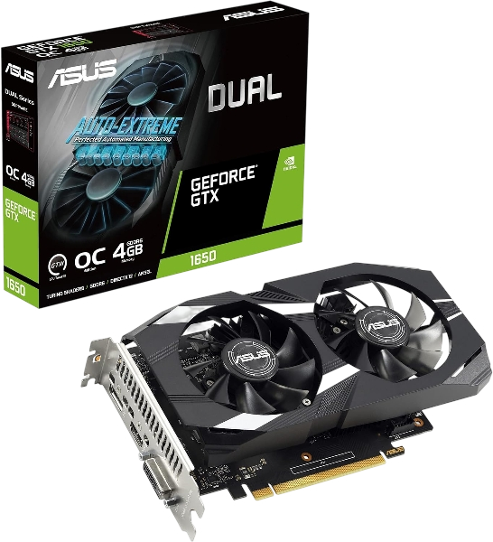 ASUS Dual GeForce® GTX 1650 V2 OC Edition 4GB GDDR6 128-Bit Graphic Card (Renewed)