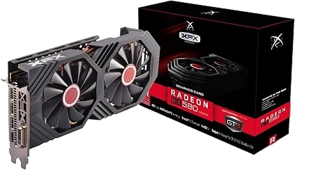 XFX AMD Radeon RX 580 GTS XXX Edition 8GB GDDR5 256-Bit VR Ready Dual BIOS Graphics Card (Renewed)