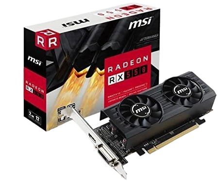 MSI Gaming Radeon RX 550 2GB GDDR5 128-Bit DirectX 12 VR Ready Graphics Card (Renewed)