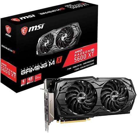 MSI Gaming AMD Radeon RX 5600 XT Boost Clock 1620 MHz 6GB GDDR6 192-bit DP/HDMI Graphics Card (USED)