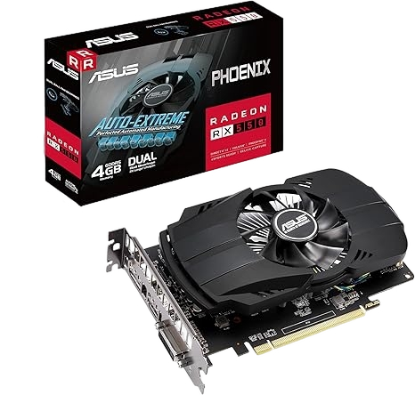 ASUS Phoenix AMD Radeon™ RX 550 4GB GDDR5 128-Bit PCIe 3.0 HDMI DP DVI-D Graphics Card