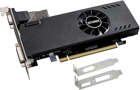 QTHREE AMD Radeon RX 550 4GB GDDR5 128-Bit PCI-E X8 3.0 HDCP VGA DVI HDMI Graphic Card