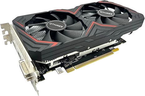 QTHREE AMD Radeon RX 590 GME 8GB GDDR5 256-Bit HDMI DP DVI PCI Express x 16 3.0 Graphic Card