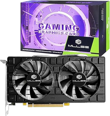 AMD Radeon RX 580 8GB GDDR5 256 Bit PCIE 3.0 HDMI DP DVI Ports Dual Fans Cooling Graphic Card