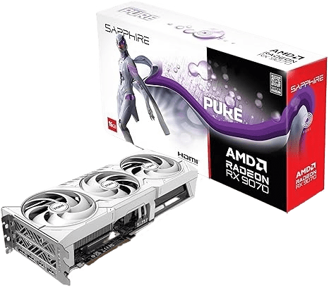 rx 9070 gpu buy amazon latest video card white color graphic card