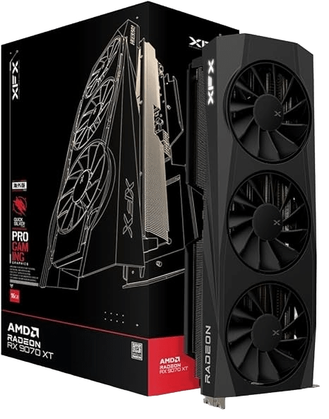 XFX Quicksilver AMD Radeon RX 9070 XT Gaming Edition